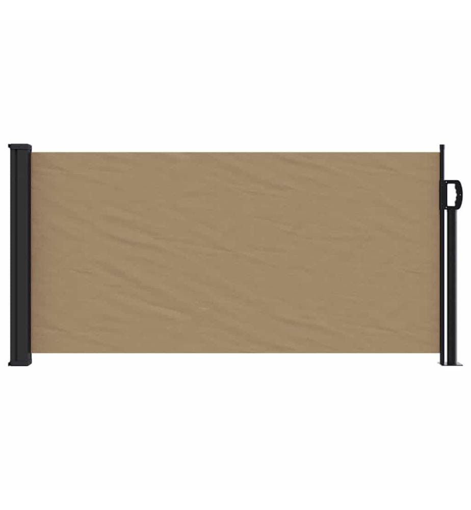 Seitenmarkise Ausziehbar Taupe 100x500 cm