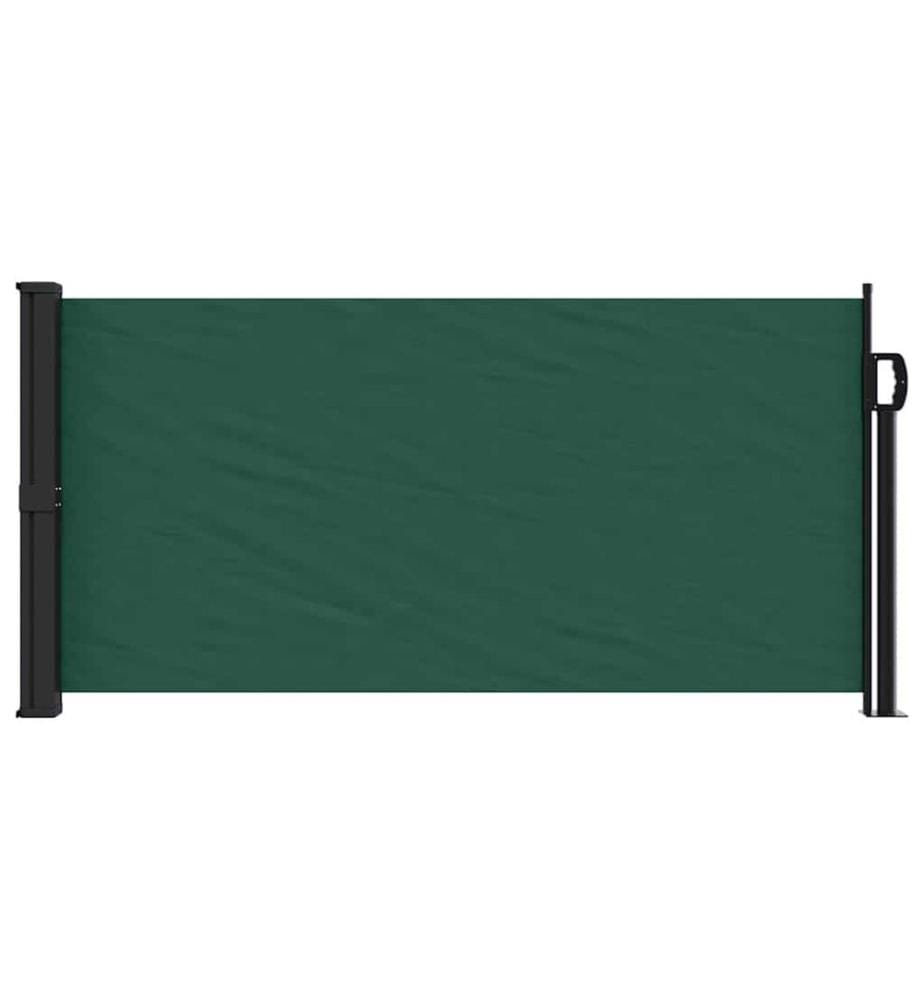 Seitenmarkise Ausziehbar Dunkelgrün 100x500 cm