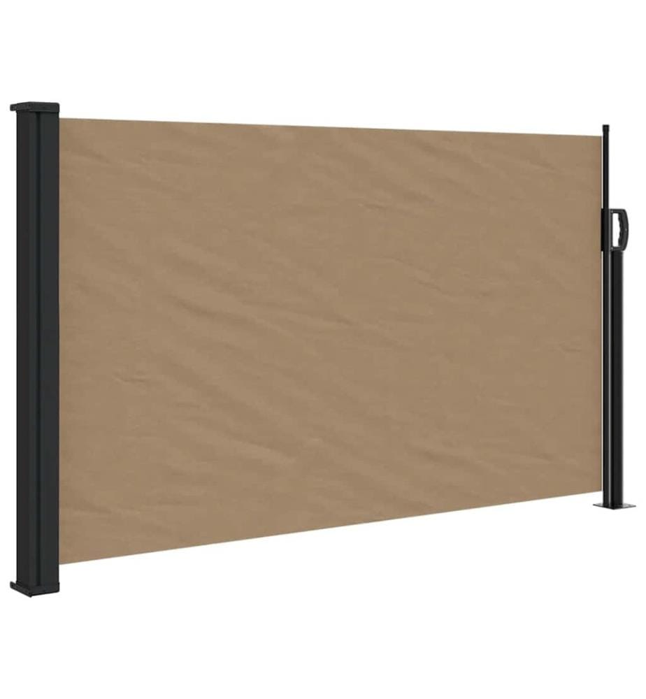 Seitenmarkise Ausziehbar Taupe 120x600 cm