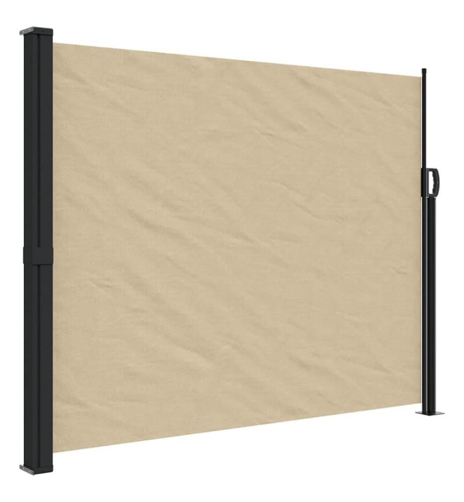 Seitenmarkise Ausziehbar Beige 160x600 cm