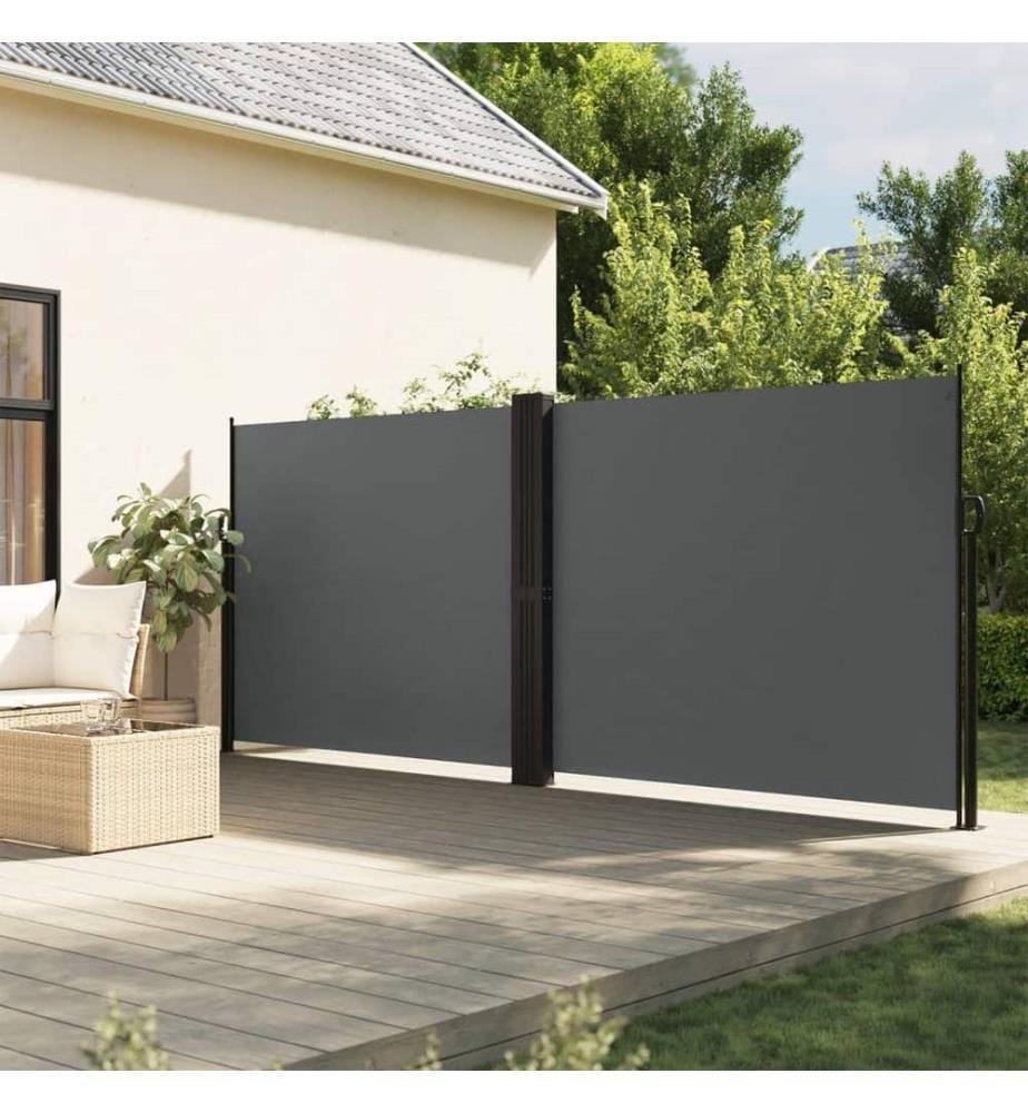 Seitenmarkise Ausziehbar Anthrazit 160x600 cm