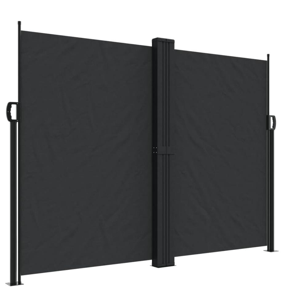 Seitenmarkise Ausziehbar Schwarz 180x1000 cm