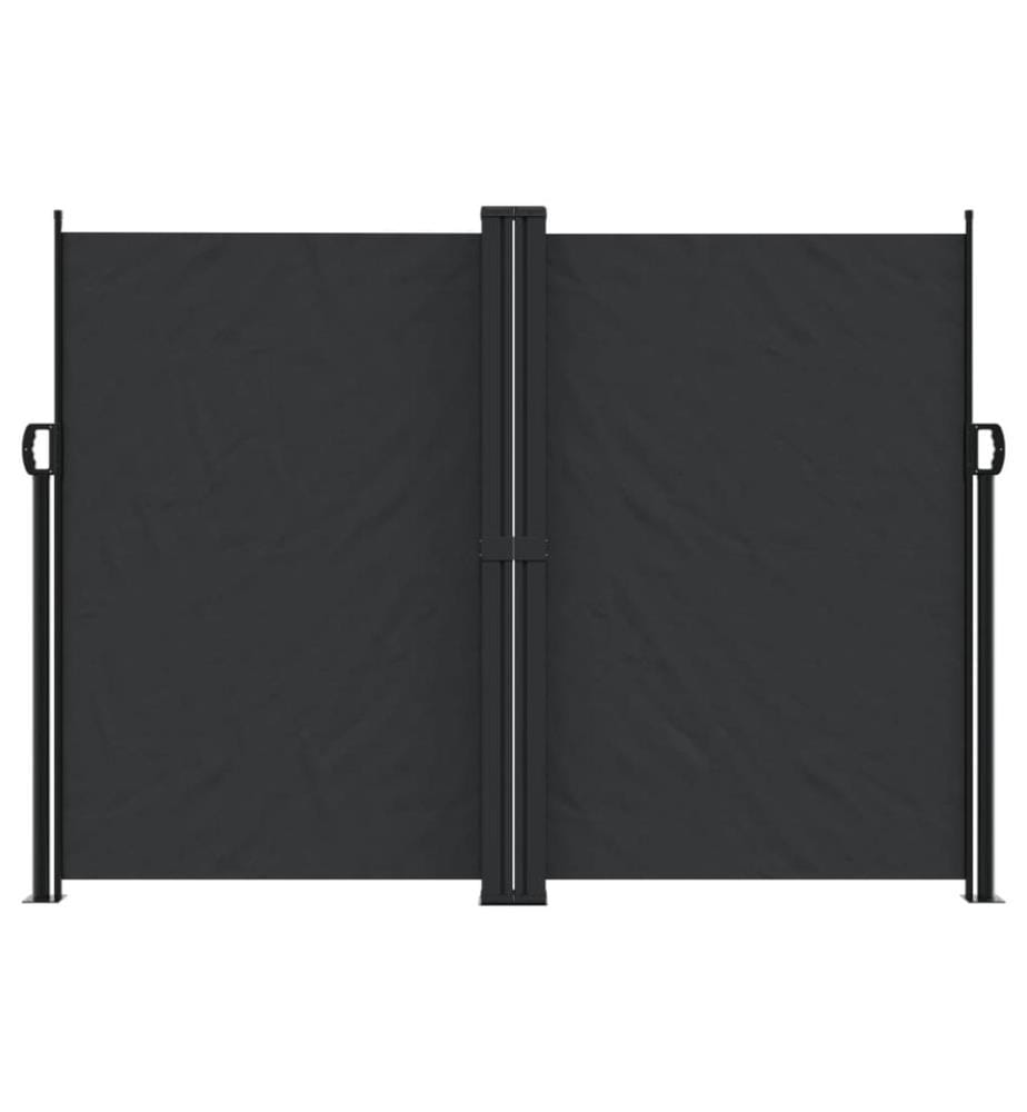 Seitenmarkise Ausziehbar Schwarz 180x1000 cm