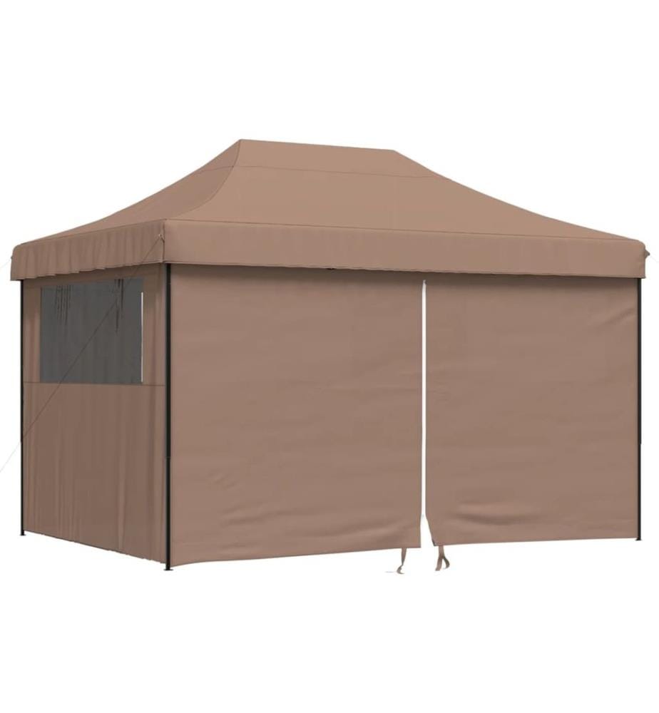 Tente de réception pliable escamotable avec 4 parois latérales