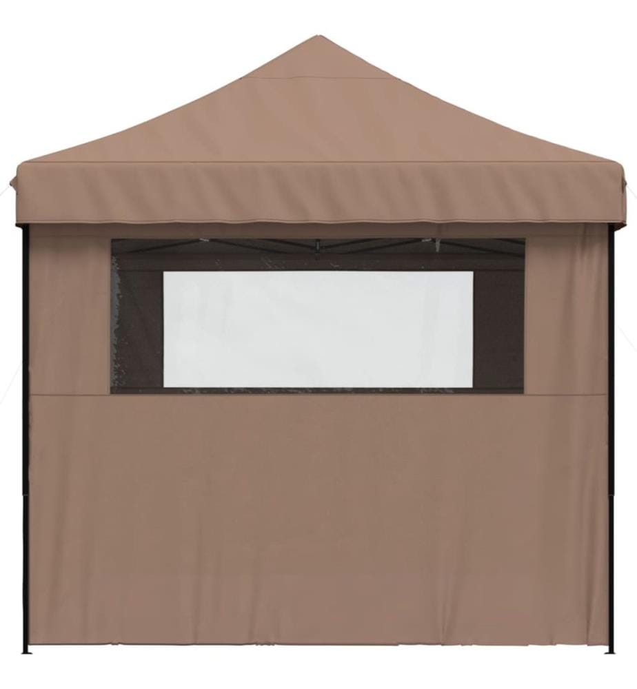 Tente de réception pliable escamotable avec 4 parois latérales
