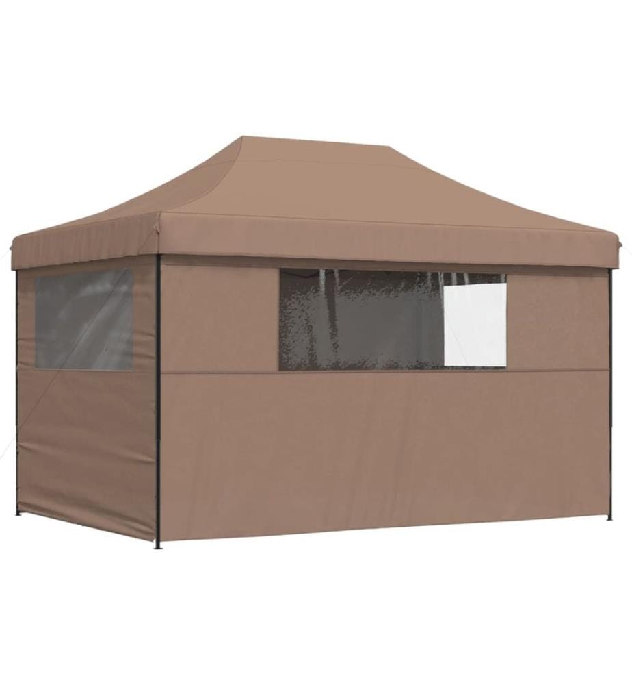 Tente de réception pliable escamotable avec 4 parois latérales