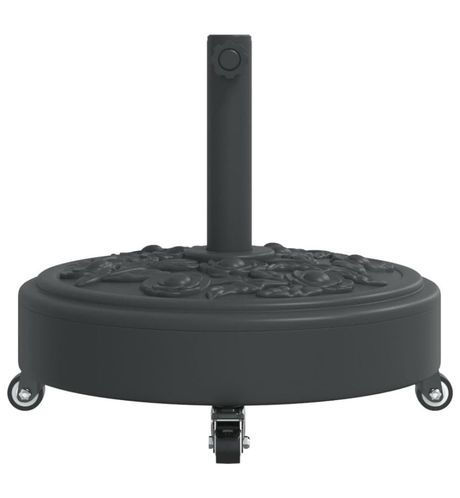Sonnenschirmständer mit Rollen für Ø38/48 mm Mast 27 kg Rund