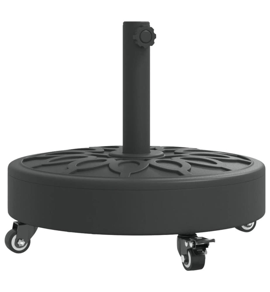 Sonnenschirmständer mit Rollen für Ø38/48 mm Mast 27 kg Rund