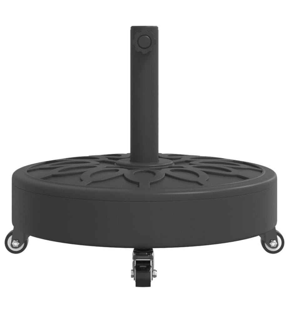 Sonnenschirmständer mit Rollen für Ø38/48 mm Mast 27 kg Rund
