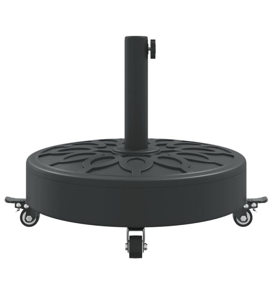 Sonnenschirmständer mit Rollen für Ø38/48 mm Mast 27 kg Rund