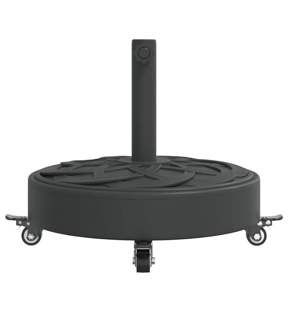 Sonnenschirmständer mit Rollen für Ø38/48 mm Mast 27 kg Rund