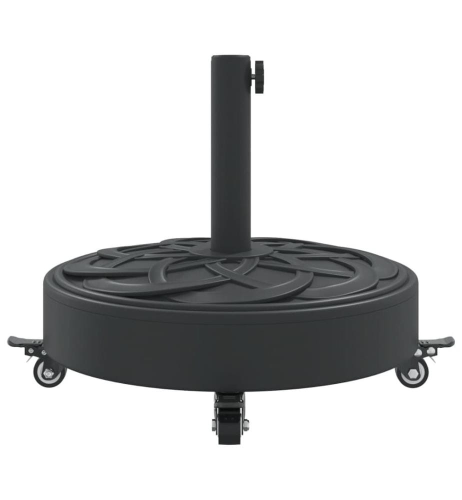 Sonnenschirmständer mit Rollen für Ø38/48 mm Mast 27 kg Rund