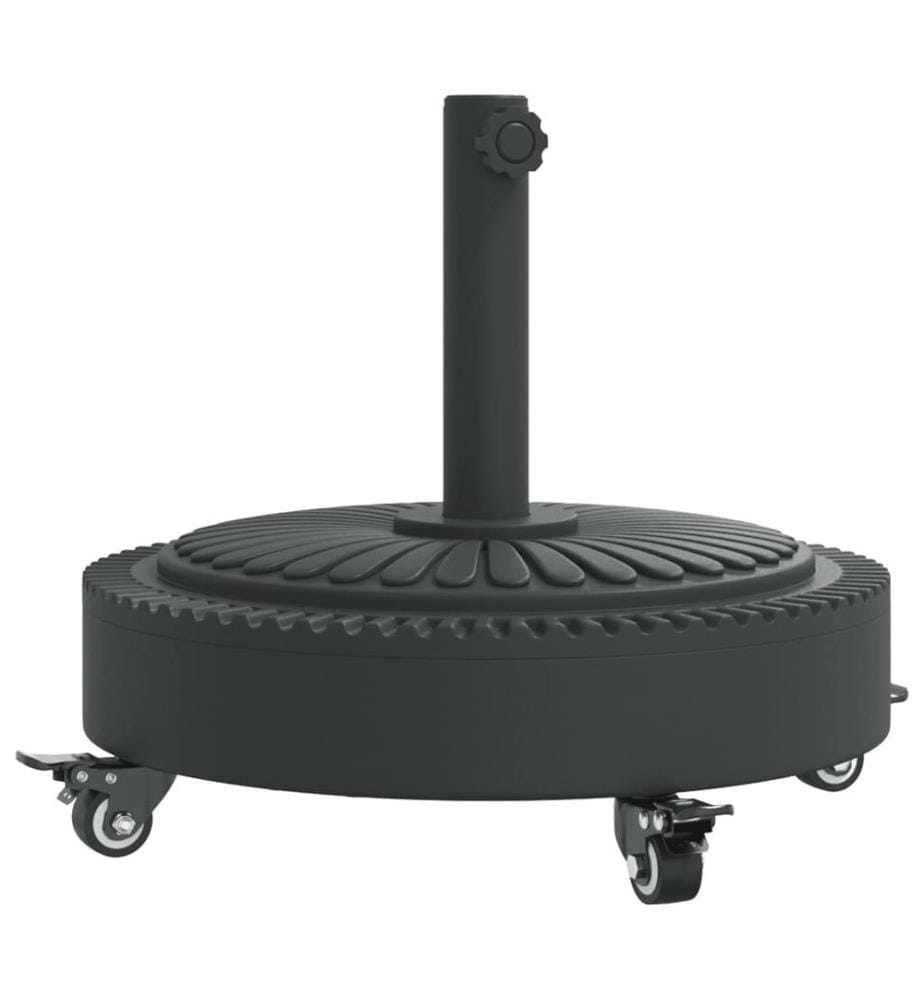 Sonnenschirmständer mit Rollen für Ø38/48 mm Mast 27 kg Rund