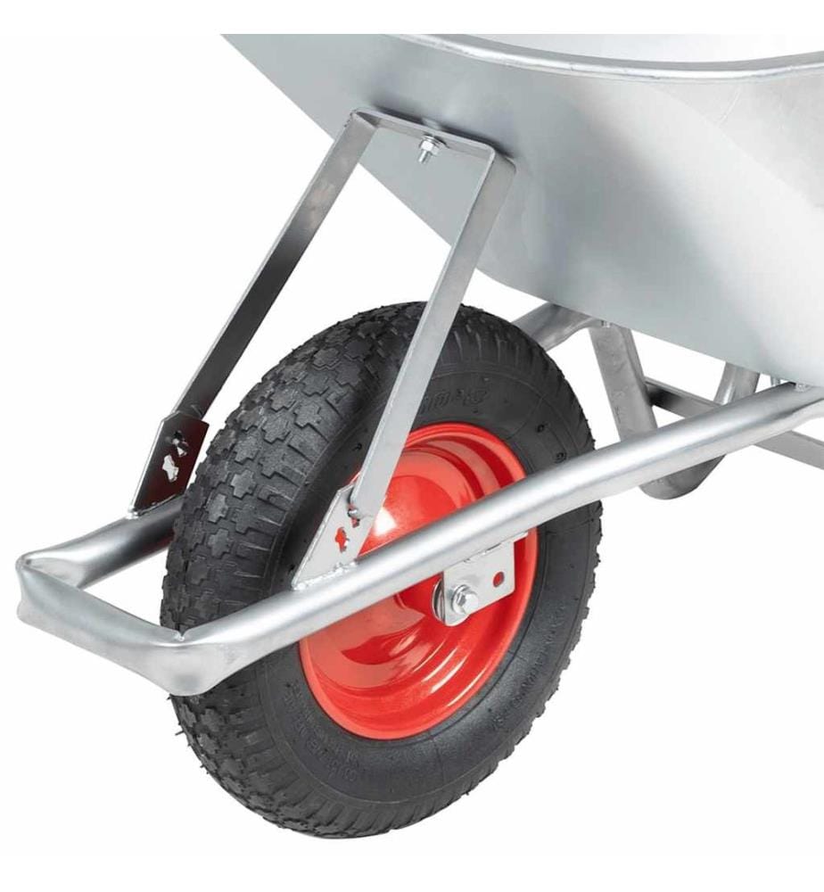 Schubkarre 90 L 150 kg Verzinkter Stahl und Kunststoff