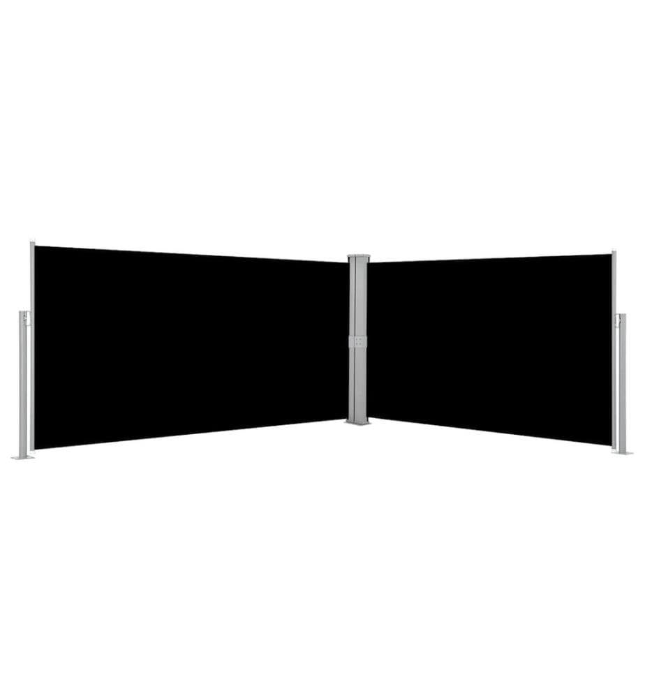 Seitenmarkise Ausziehbar Schwarz 160×600 cm