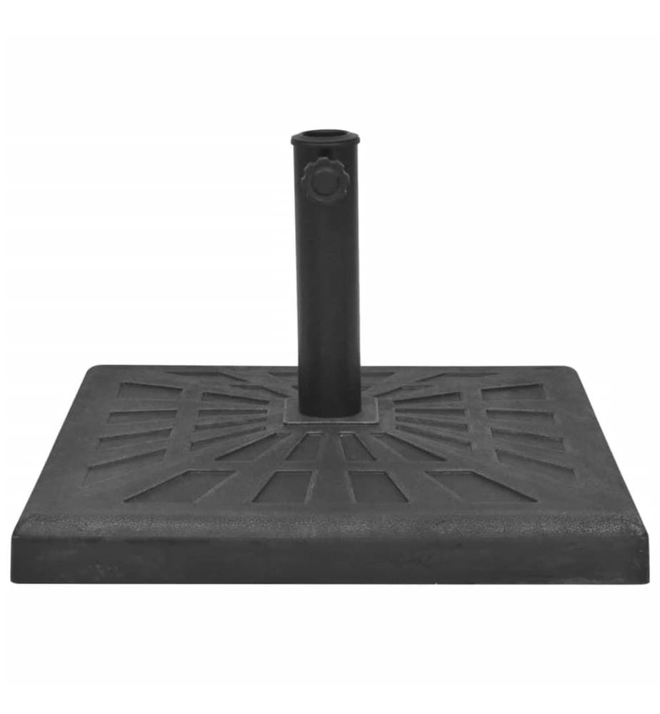 Sonnenschirmständer Harz Quadratisch Schwarz 19 kg