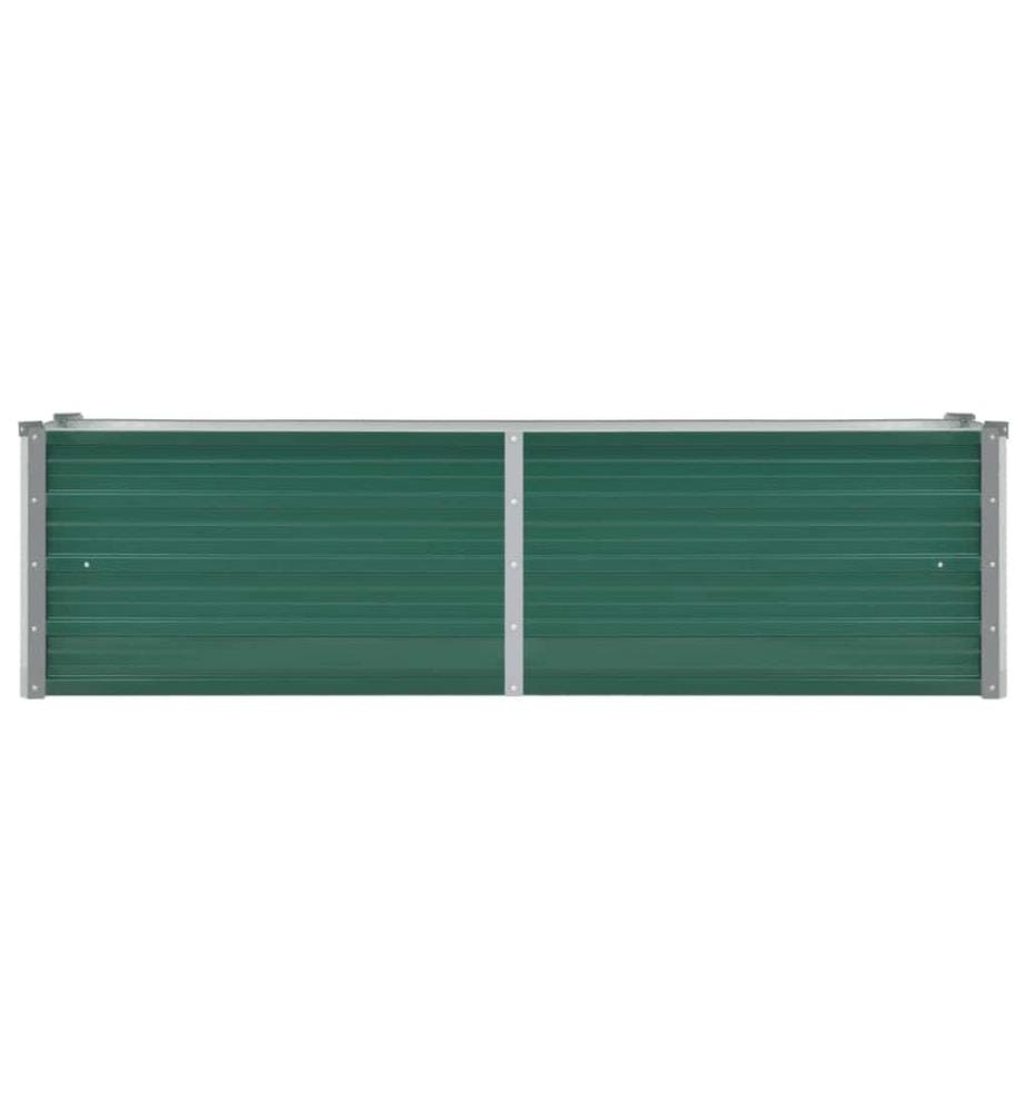 Lit surélevé de jardin Acier galvanisé 160x40x45 cm Vert
