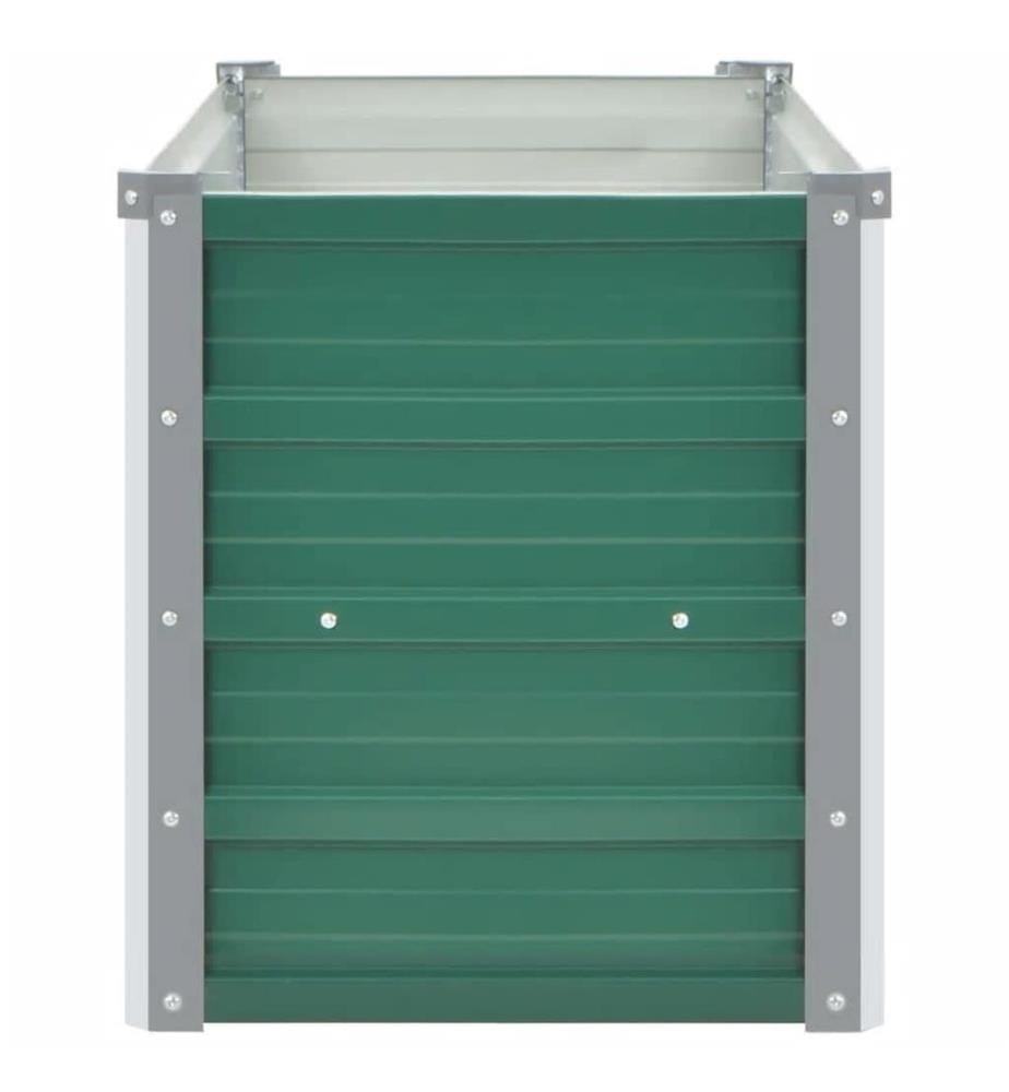 Lit surélevé de jardin Acier galvanisé 160x40x45 cm Vert