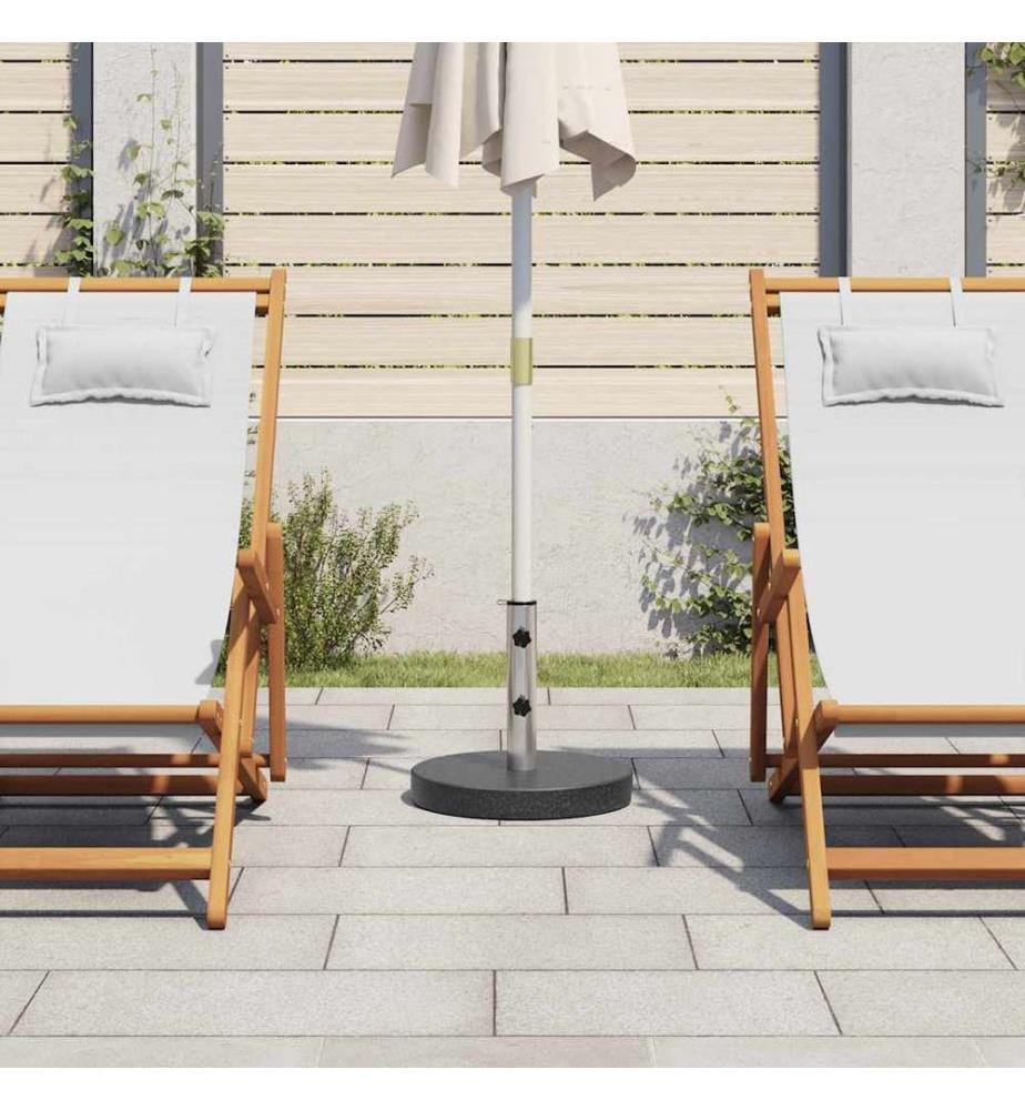 Sonnenschirmständer Granit 20 kg Rund Schwarz