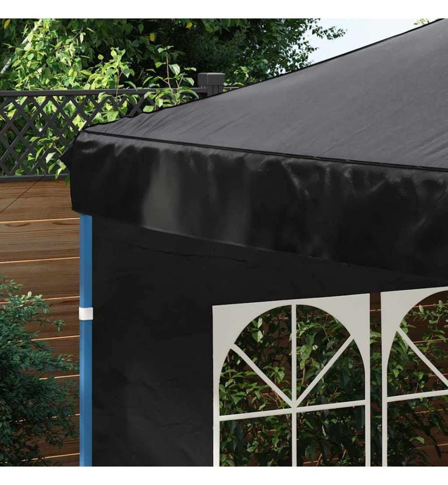 Paroi de tente de réception 2 pcs avec fenêtre PE Anthracite