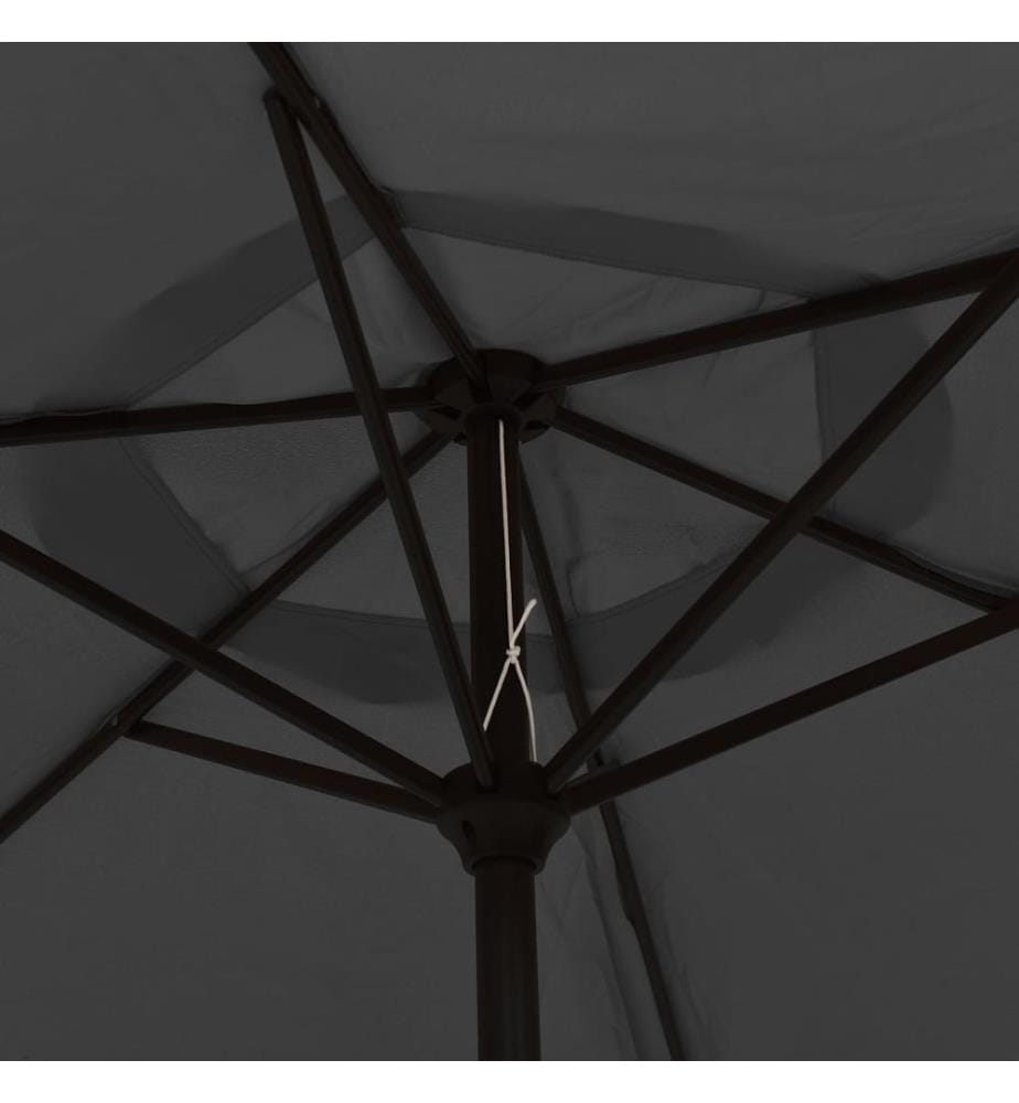 Parasol Anthracite 200x224 cm Aluminium