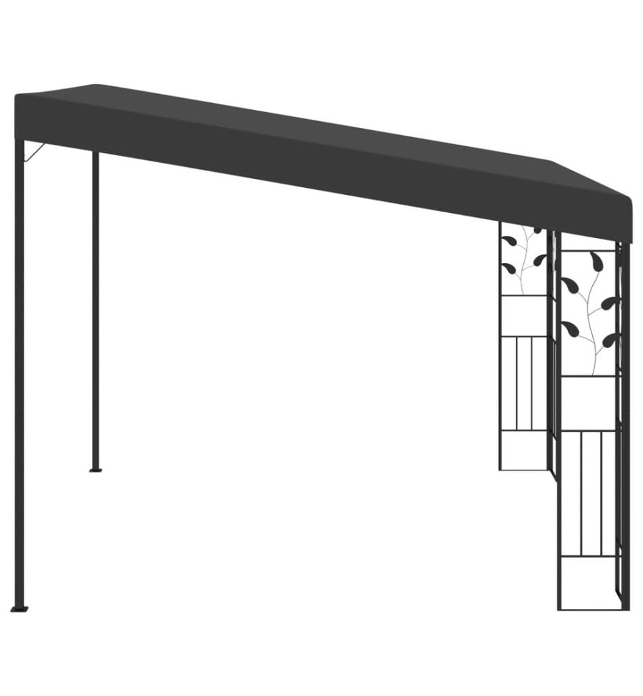 Wand-Pavillon 3x3x2,5 m Anthrazit
