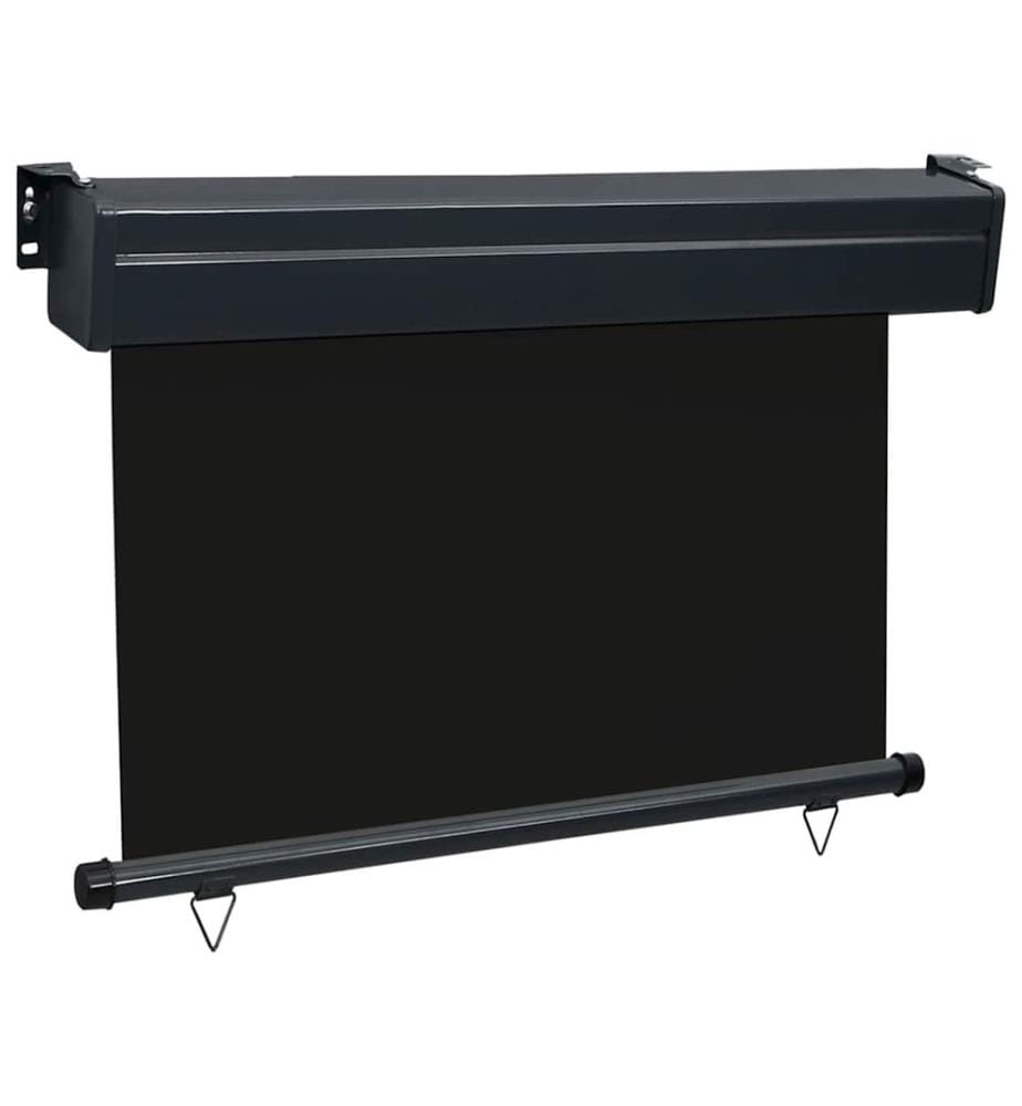 Auvent latéral de balcon 85x250 cm noir