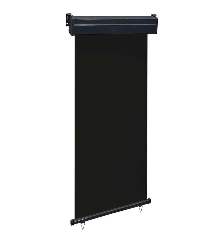 Balkon-Seitenmarkise 105x250 cm Schwarz
