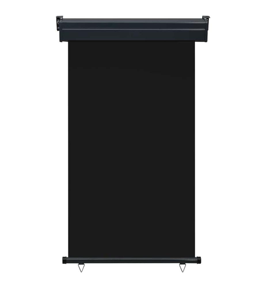 Balkon-Seitenmarkise 105x250 cm Schwarz