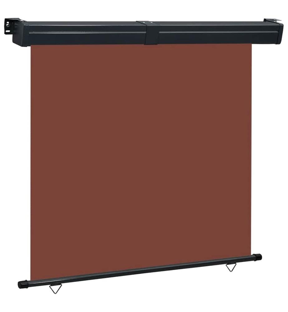 Auvent latéral de balcon 165x250 cm Marron
