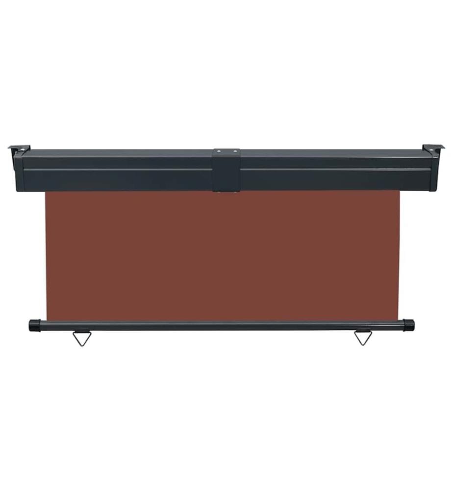 Auvent latéral de balcon 165x250 cm Marron