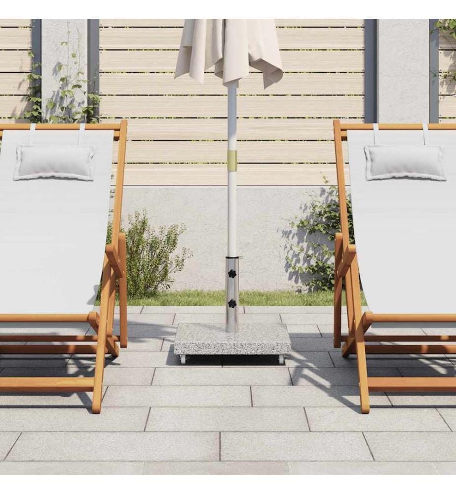 Socle de parasol Granite 30 kg Carré Gris