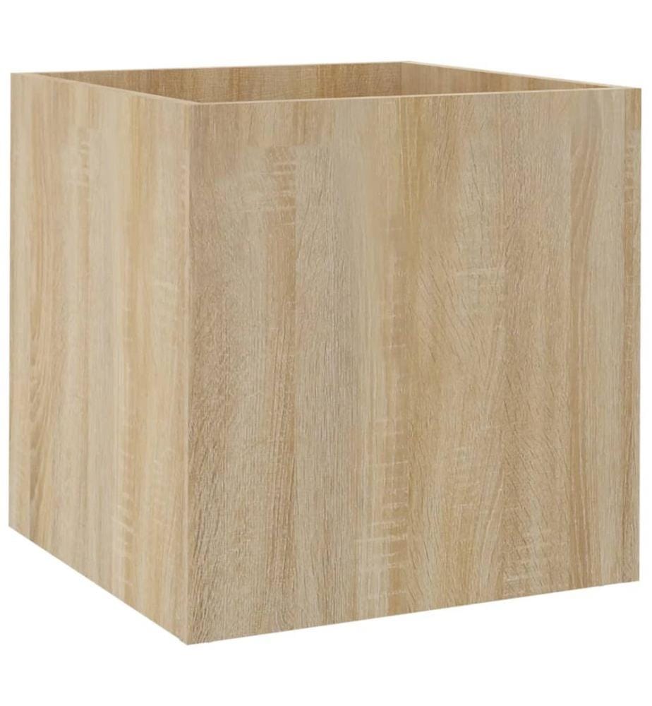 Jardinière Chêne sonoma 40x40x40 cm Bois d'ingénierie