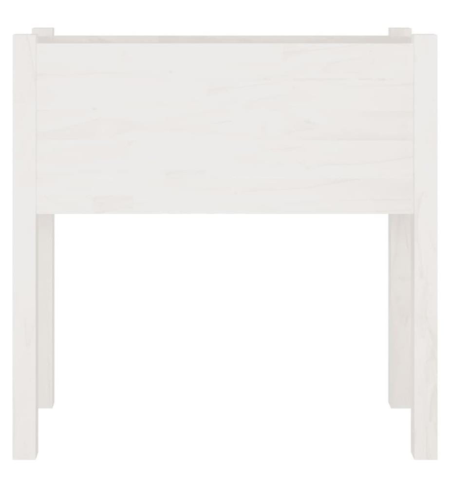 Jardinières 2 pcs Blanc 70x31x70 cm Bois de pin massif