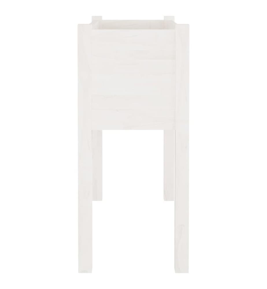 Jardinières 2 pcs Blanc 70x31x70 cm Bois de pin massif