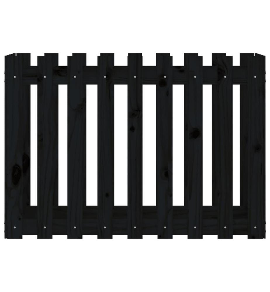 Lit surélevé de jardin design de clôture 100x50x70cm pin massif