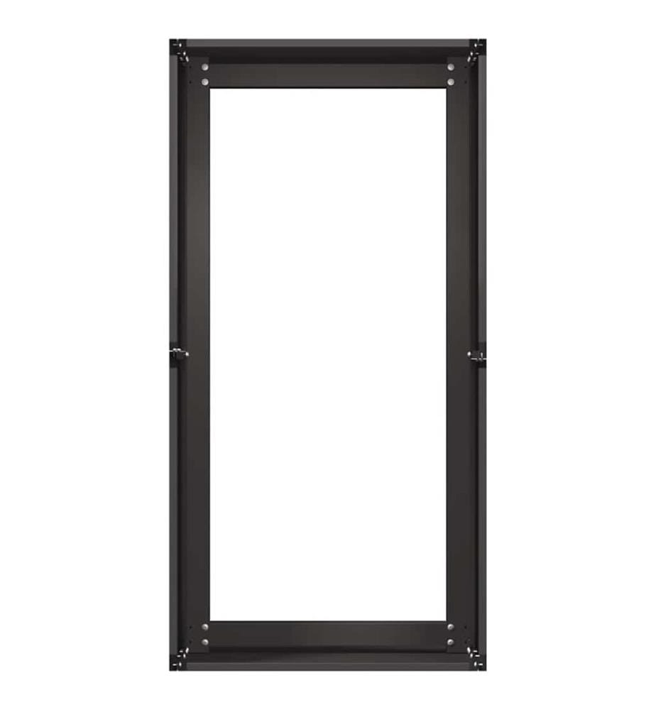Pflanzkübel Schwarz 40x80x40 cm Kaltgewalzter Stahl