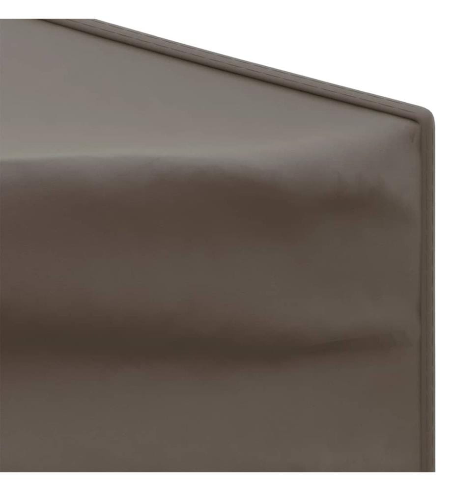 Tente de réception pliable avec parois Taupe 3x3 m