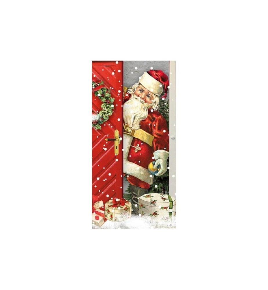 Braun + Company Taschentücher Santa is Welcome 10 Stück, Mehrfarbig