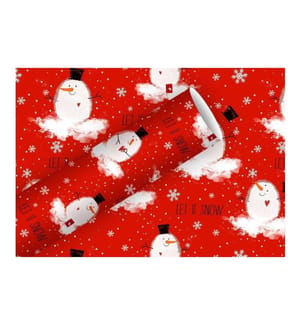 Braun + Company Geschenkpapier Bobby Brown 70 cm x 2 m, Rot