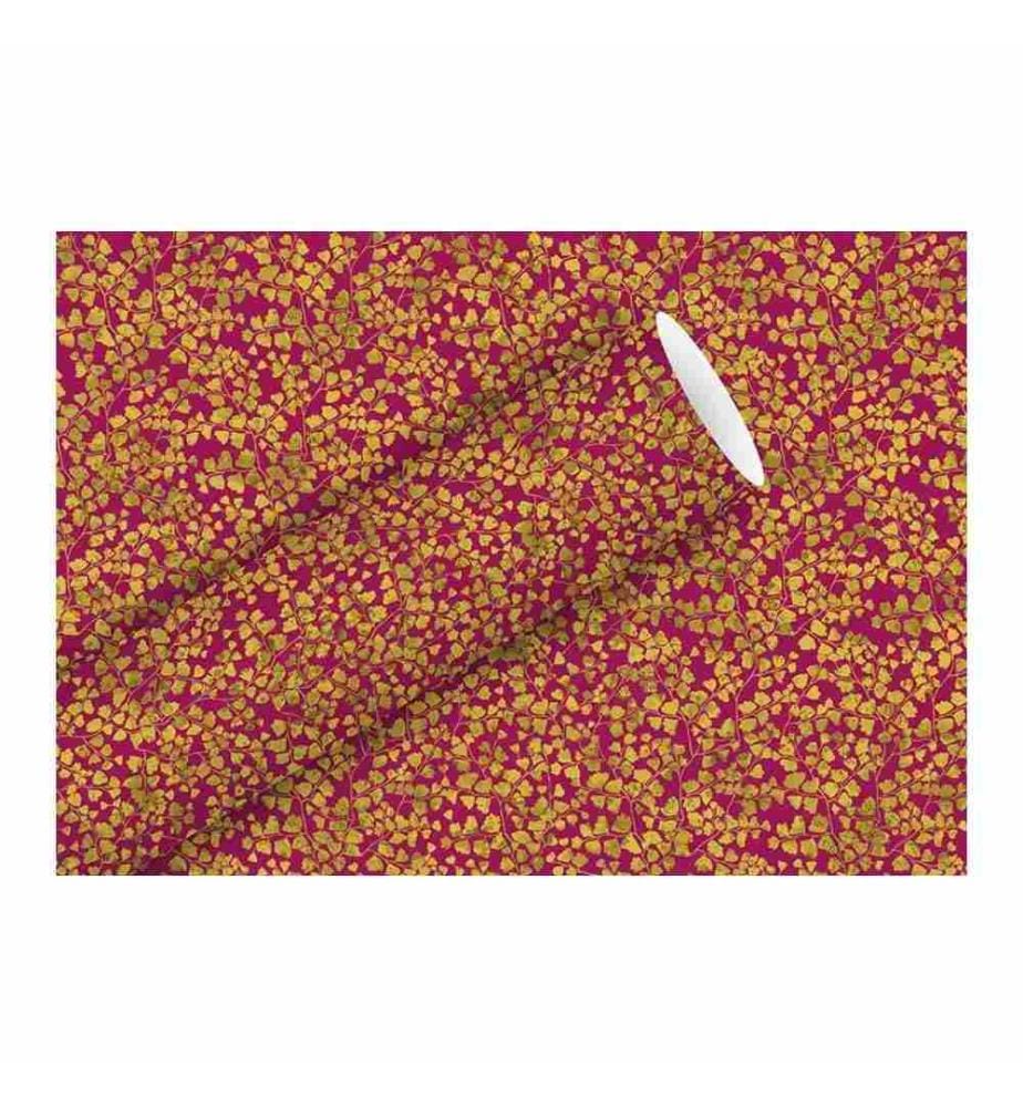 Braun + Company Geschenkpapier Aurelie 70 cm x 1.5 m, Rot