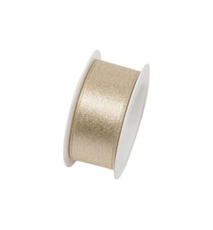 Braun + Company Geschenkband Brilliant 25 mm x 2 m, Gold