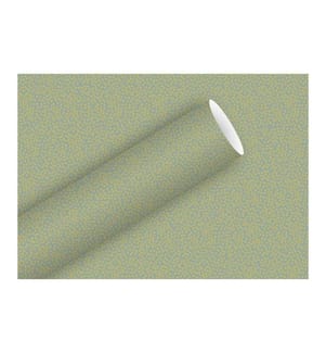 Braun + Company Geschenkpapier Minidots 70 cm x 2 m, Salbei