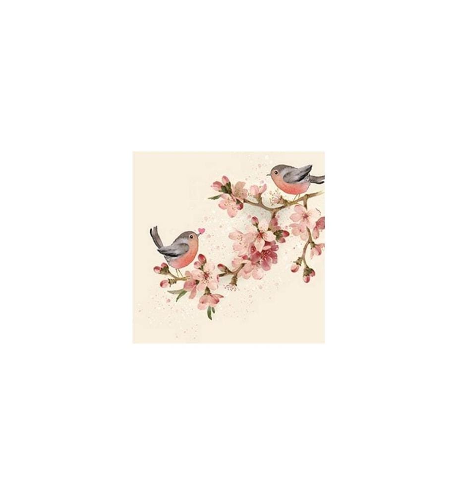 Braun + Company Papierservietten Cherry Blossom Love 33 cm x 33 cm, 20 Stück
