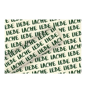 Braun + Company Geschenkpapier By Nature Gras Lebe, Liebe 1.5 m x 70 cm