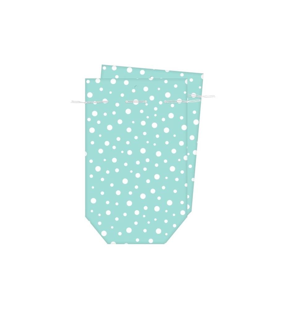Braun + Company Sac cadeau 2 pièces, 16 x 26 cm, Bleu
