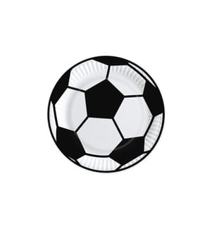 Braun + Company Einwegteller Football 23 cm 10 Stück