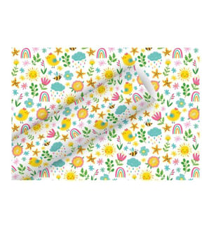 Braun + Company Geschenkpapier Hello Sunshine 2 m x 70 cm, Mehrfarbig