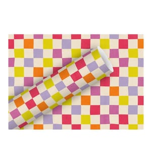 Braun + Company Geschenkpapier By Nature Check Up Candy 2 m x 70 cm