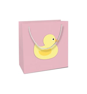 Braun + Company Geschenktasche Ente Baby Rosa, 18 x 21 x 8 cm